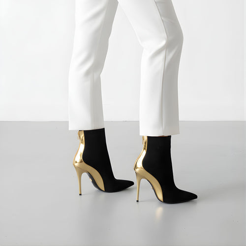 Botines Hayes Negro y Dorado para Mujer en Madrid