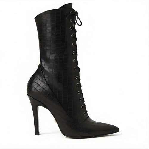 Botines Nemesis Marrón Cocodrilo para mujer en Madrid 