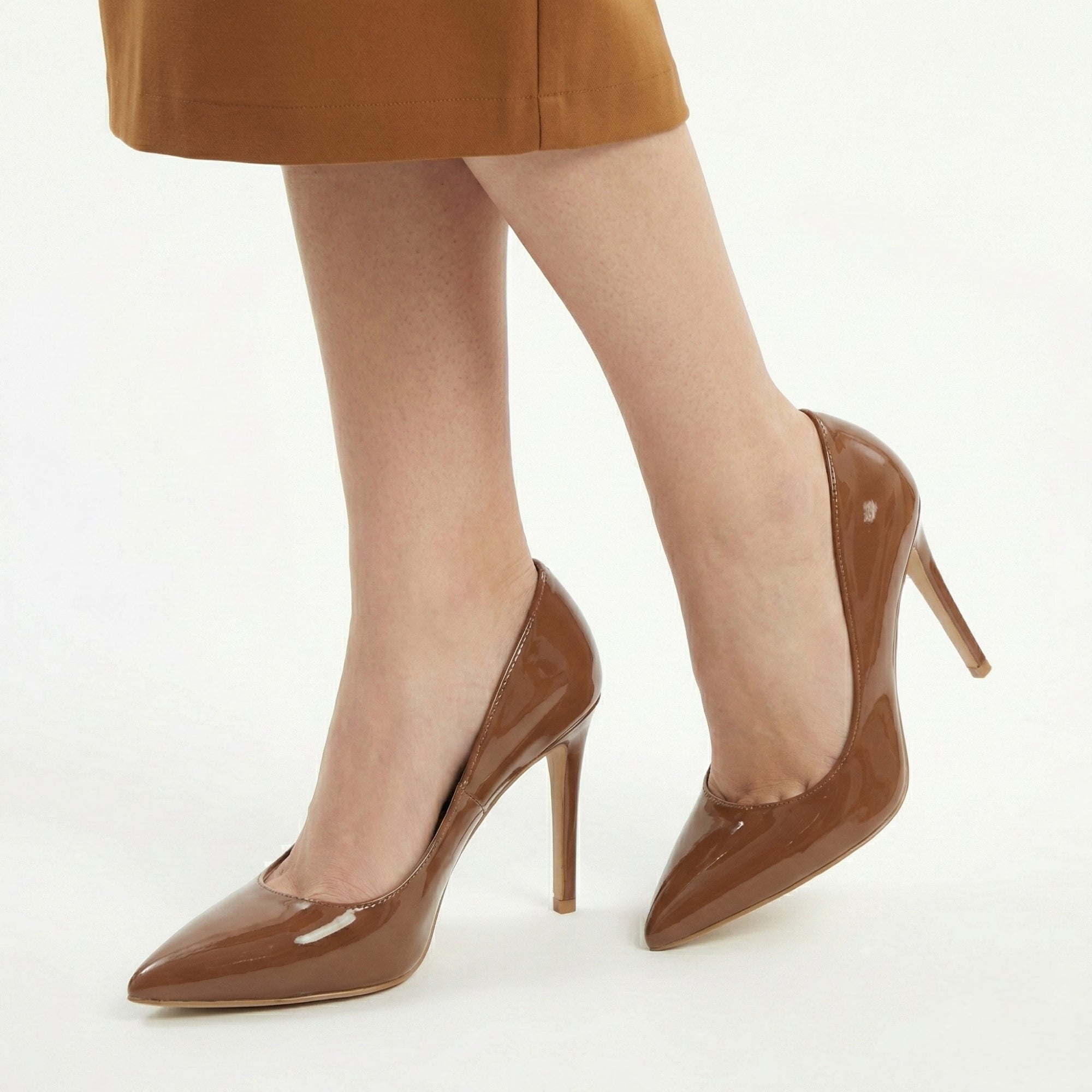 Stilettos Nadja Marrón Charol para Mujer en Tenerife 